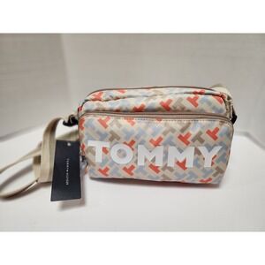 NWT‎ New Tommy Hilfiger lightweight nylon cross body bag purse travel all day